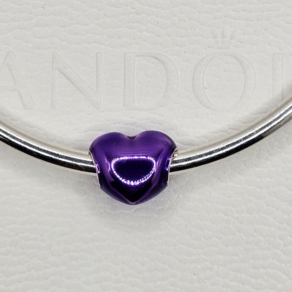 💜 Authentic Pandora HEART CHARM - Picture 4 of 7